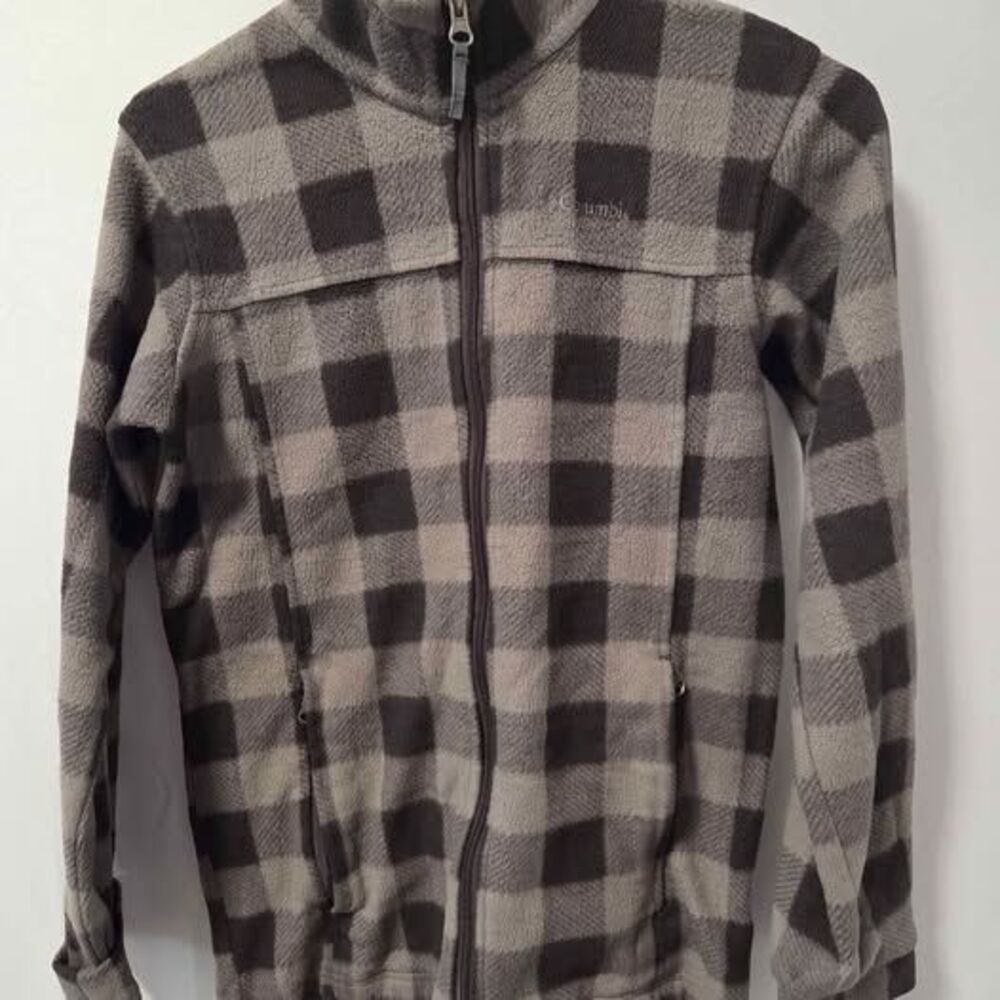 Columbia Buffalo Plaid Fleece Jacket - Boy's L